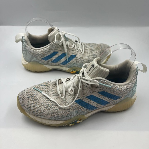 Adidas CodeChaos Prime Blue Golf Shoe White Blue EG8984 Men’s Size 10 Sneaker - Picture 9 of 11